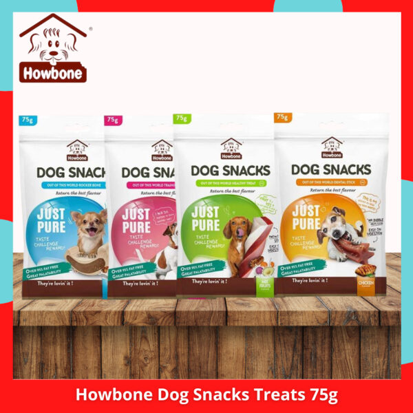 Howbone Dog Snacks 75g Mix Fruit l Mix Meaty l Chicken l Meat Milk
