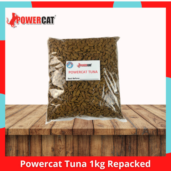 PowerCat Dry Cat Food 1kg Repacked Kitten l Tuna l Fish