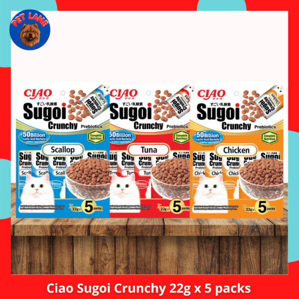 Ciao Sugoi Crunchy Plus Prebiotics 22g x 5 Packs
