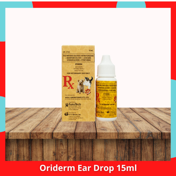 Otiderm Ear Drop For Dogs and Cats 15ml