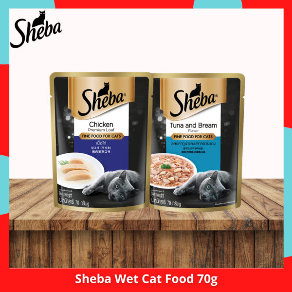 Sheba Wet Cat Food 70g Chicken l Tuna and Bream