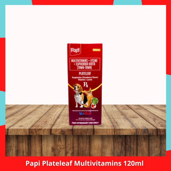 Papi Plateleaf Multivitamins (Strawberry Flavor) 120ml