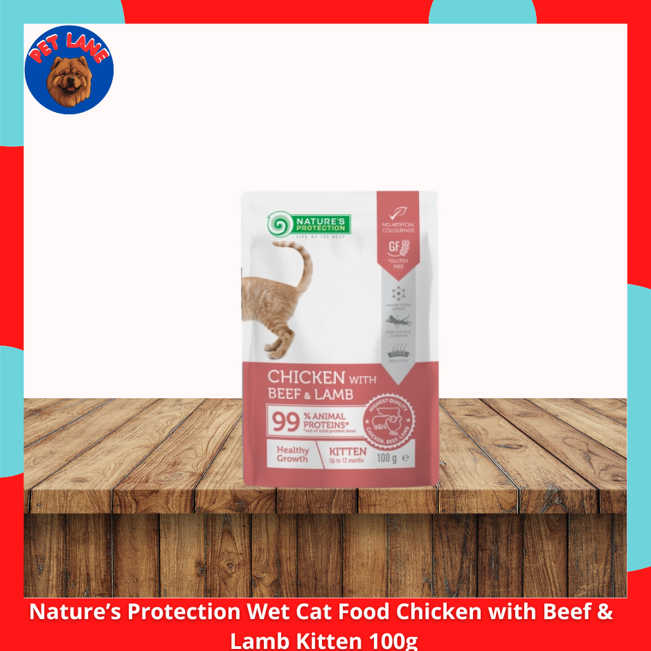 32215c7bc4b134dc70200442ce12a0362004_1755692271743.jpg Nature's Protection Wet Cat Food Kitten l Adult 100g - Image 1