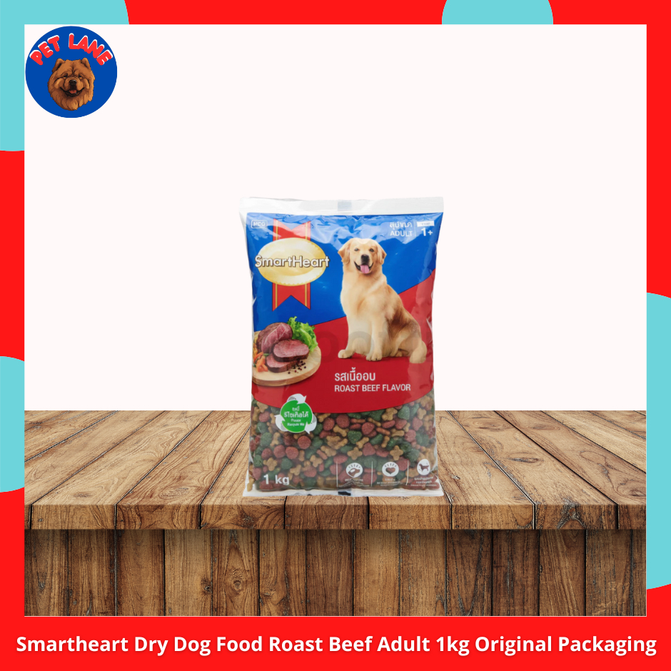 2350410d393f1c2522ab7316bf725e649417_1762582947143.jpg Smartheart Dry Dog Food Roast Beef 1kg Original Packaging - Image 1