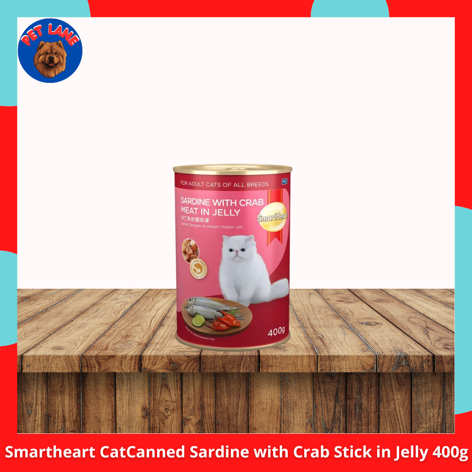 59548e600e0ec48f63beace7e80ff9399f0c_1762500035263.jpg Smartheart Cat Canned 400g Sardine l Prawn Jelly l Chicken Jelly l Stick in Jelly - Image 1