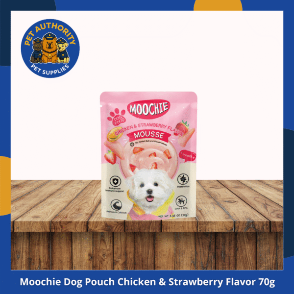 Moochie Dog Pouch Chicken & Strawberry Flavor Mousse 70g