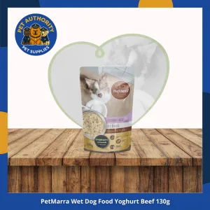 PetMarra Wet Dog Food All Breeds Yoghurt Beef 130g PetMarra Wet Dog Food All Breeds Yoghurt Beef 130g - Image 1