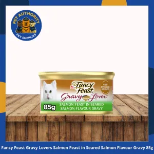 Fancy Feast Gravy Lovers Salmon Feast in Seared Salmon Flavour Gravy 85g Fancy Feast Gravy Lovers Salmon Feast in Seared Salmon Flavour Gravy 85g - Image 1