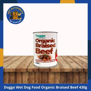 Doggo Wet Dog Food Organic Braised Beef 430g Doggo Wet Dog Food Organic Braised Beef 430g - Image 1