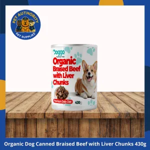 Doggo Wet Dog Food Organic Braised Beef with Liver Chunks 430g Doggo Wet Dog Food Organic Braised Beef with Liver Chunks 430g - Image 1