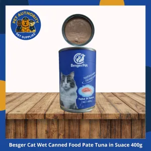 Besger Wet Cat Canned Food Tuna Pate 400g Besger Wet Cat Canned Food Tuna Pate 400g - Image 1