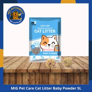MIG PET CARE Cat Litter Baby Powder 5L MIG PET CARE Cat Litter Baby Powder 5L - Image 1