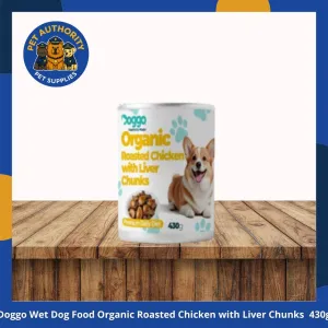 Doggo Wet Dog Food Organic Roasted Chicken with Liver Chunks 430g Doggo Wet Dog Food Organic Roasted Chicken with Liver Chunks 430g - Image 1