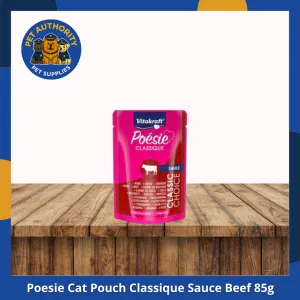 Vitakraft Poesie Classique Sauce Beef 85g Vitakraft Poesie Classique Sauce Beef 85g - Image 1
